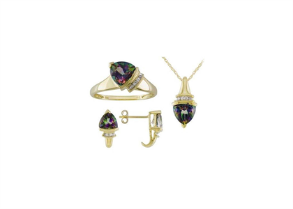 Gold Plated | CZ Studded Pendant Sets